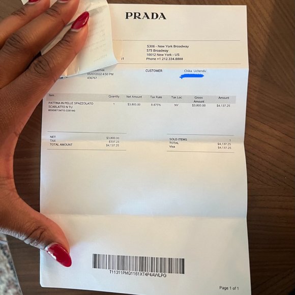 Prada Triangle Logo Spazzolato Leather Shoulder Bag - Picture 9 of 9